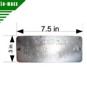 Placa de número de metal brillante de 7,5" x 3" perfecta para reutilizar proyectos y pasatiempos - Imagen 1 de 12