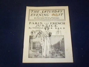 1899 OCTOBER 7 THE SATURDAY EVENING POST MAGAZINE-PARIS & FRENCH JUSTICE- B 6718 - Picture 1 of 5
