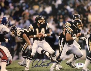 Dan Fouts Signed Autographed San Diego Chargers 8x10 Photo Psa/Dna - Picture 1 of 2