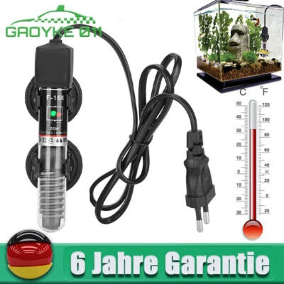 Mini Aquarium Heizstab 25W Temperatur Heizer Heizung Fischtanks Aquariumheizer - Bild 1 von 4