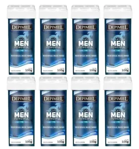 Paquete de 8 cera depilatoria roll on. Depimiel HOMBRE potente. Sistema Español - Imagen 1 de 7