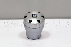 Nardi Aluminum / Silver Leather Shift Knob for Opel Volvo Renault Alfa Romeo 156 - Picture 1 of 1