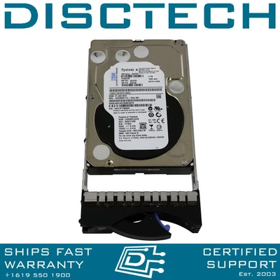 IBM 42D0782 2TB 7.2K 6Gbps SATA 3.5" HS Hard Drive x3755 M3 x3630 M3 x3200 M3 - Image 1 of 4