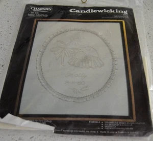 Vintage Charmin Candlewicking kit Birth Sampler Nursery 11 X 14 in. SEALED! USA - Picture 1 of 5