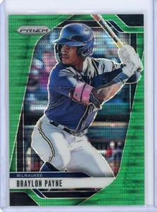 2025 Panini Prizm - Braylon Payne #30 - Green Pulsar Prizm SSP #’d 18/25 (RC) - Picture 1 of 2