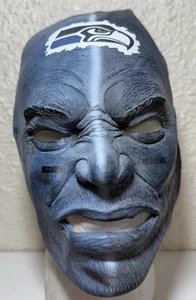 Maschera Halloween vintage Seattle Seahawks squadra di calcio tifoso Franklin sport vernice viso - Foto 1 di 7