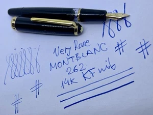 Vintage VERY RARE MINT MONTBLANC 262 Fountain Pen- 14k KF Nib- Restored - Picture 1 of 21
