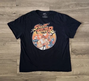 Retro Vintage Faded Street Fighter Short Sleeve Graphic Tee Shirt Mens Large - Picture 1 of 8