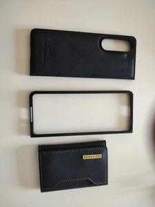 Magnetic Suede Cover And Wallet For Samsung Galaxy Fold 5 - Afbeelding 1 van 9