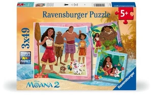 Ravensburger Disney Moana 2 Toys - Jigsaw Puzzles for Kids Age 5 Years Up - 3x 4 - Picture 1 of 7