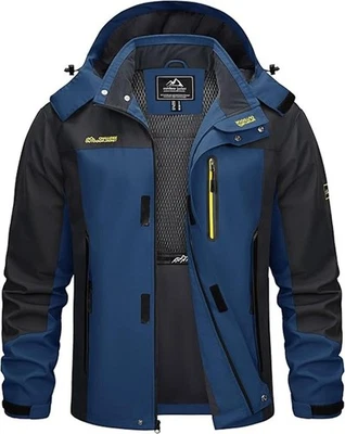 TACVASEN Military Jacket Mens Waterproof Outdoor Jacket Bomber Flight Breathable - Image 1 of 4