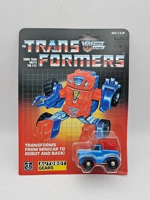 Transformers Original 1984 Minibot Pre Rub Gears MOSC Sealed In Box - Image 1 of 4