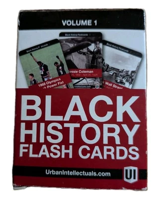 Urban Intellectuals Black History Flash Cards Vol. 1 NEW! Minor Wear On Box Only - Image 1 of 4