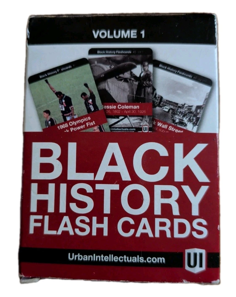 Urban Intellectuals Black History Flash Cards Vol. 1 NEW! Minor Wear On Box Only - Image 1 of 4