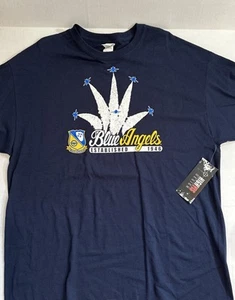 Blue Angels Est. 1946 NEW T-Shirt Mens Size XL Blue USA Navy Pensacola Florida - Picture 1 of 7
