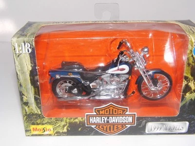 Harley-Davidson Springer Softail 1999 Maisto 1:18 FXSTS motocicleta serie 6 Foto 1 de 4
