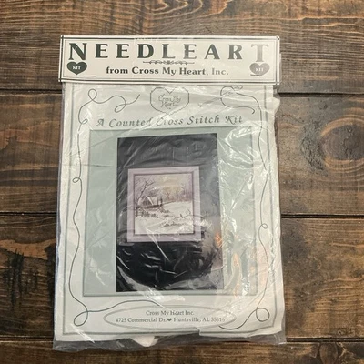 Kit de punto de cruz contado Cross My Heart escena de invierno aguja arte nuevo sin abrir Foto 1 de 4
