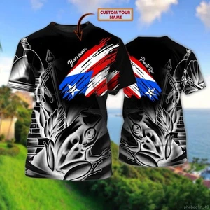New Gift PUERTO RICO For Men Style Personalized Name Unisex T-Shirt 3D S-5XL - Picture 1 of 5