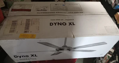 NEW Minka Aire DYNO XL 60" Smart Ceiling Fan Seashore Grey Blades - Image 1 of 4