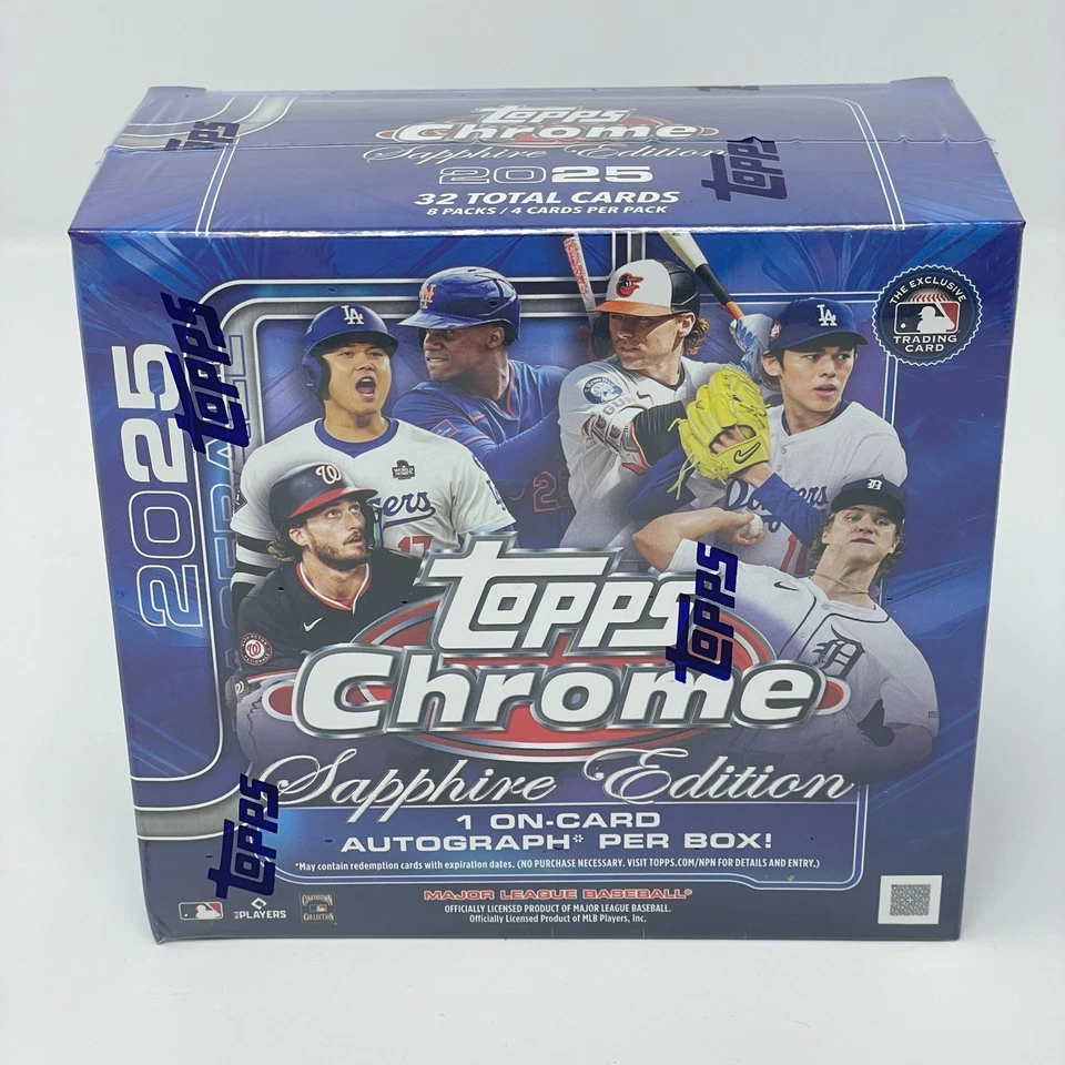 2025 Topps Chrome MLB Baseball Sapphire Edition Hobby Box IN HAND