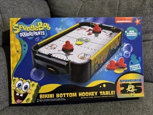 SB8521-01 - AIR HOCKEY SPONGEBOB BIKINI BOTTOM TABLE AIR POWERED SURFACE - Picture 1 of 3