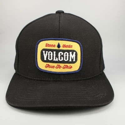 Volcom Hat Cap Mens Snapback Black Yellow Skate Surf Streetwear Surfer Y2k Skate - Image 1 of 4