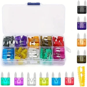 120pcs Mini Blade Fuse Sortiment Auto Car Motorrad SUV SICHERUNGEN Kit APM ATM - Bild 1 von 2