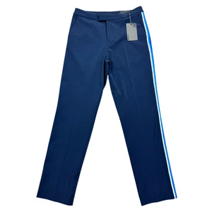 G/Fore Damen Smoking Straight Leg Hose Pants Gr. 2 Twilight Blue Gestreift Golf - Bild 1 von 12