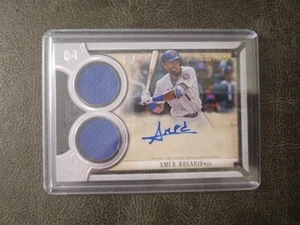 2018 TOPPS MUSEUM COLLECTION AMED ROSARIO AUTOGRAPH DUEL RELICS RC #/199 METS - Picture 1 of 2