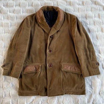 Vintage 70s MARVIN Cortefield Spain Corduroy Suede Western Barn Blazer Jacket L - Image 1 of 4