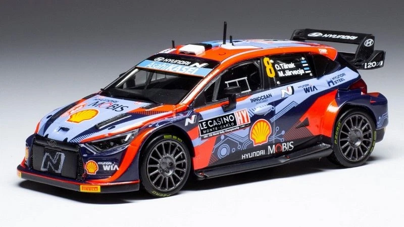 Hyundai I20N WRC Rally Monte Carlo 2022 Tanak-Jarveoja 1:43 IXO RAM838 - Immagine 1 di 1