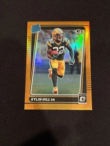 2021 Panini Donruss Optic Rated Orange Prizm /199 Kylin Hill #289 Rookie RC - Picture 1 of 4