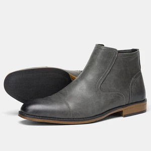 Men's Comfortable Leather Boots - Picture 1 of 9