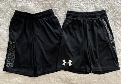 Lot of 2 -Youth Under Armour Athletic Shorts Size: YXS, XS, UA - Image 1 of 4