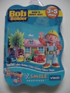 NEW VTECH VSmile Smartridge Bob the Builder Bob's Busy Day Cartridge Game 3-5yr 