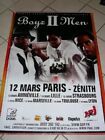 BOYZ II MEN  80x120cm Affiche Originale Concert