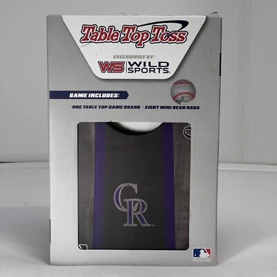 Mini juego de lanzamiento de mesa Colorado Rockies Cornhole MLB béisbol nuevo sellado en caja original Foto 1 de 4