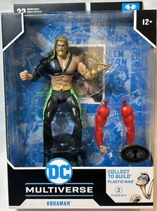 AQUAMAN JLA Platinum Edition, Plastic Man BAF, McFarlane Toys 2024, DC Comics - Picture 1 of 5