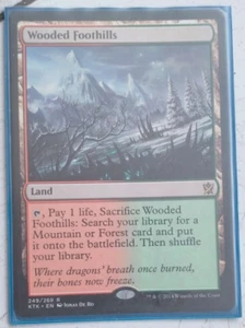 1x Wooded Foothills - non foil - KTK - Magic: The Gathering - Picture 1 of 1