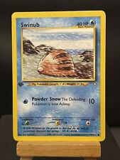 Pokemon Card Swinub 79/111 Neo Genesis 1st Edition Played