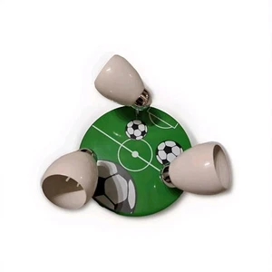 Brilliant LED Deckenleuchte Soccer Fußball Weiß/Grün 3 x GU10 Max. 50W - Top - Bild 1 von 3