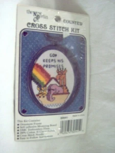NEW BERLIN GOD KEEPS HIS PROMISES NOAHS ARK COUNTED CROSS STITCH KIT #30541 18ct - Picture 1 of 3