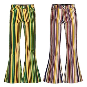 NEW MADCAP RETRO 60s 70s Cordón PANA BENGALAS ACAMPANADAS Jeans KILLER STRIPE MC504 - Imagen 1 de 7