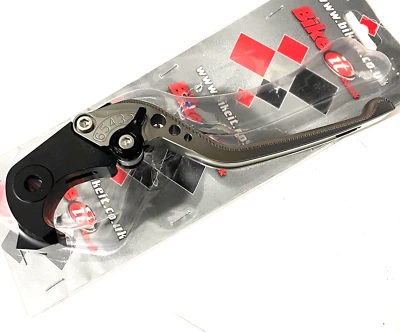 Palanca de freno ajustable larga titanio Kawasaki Z ZX GTR ZX-6 ZX-10R Ninja LVRB16 Foto 1 de 3