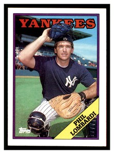1988 Topps #283 PHIL LOMBARDI New York Yankees