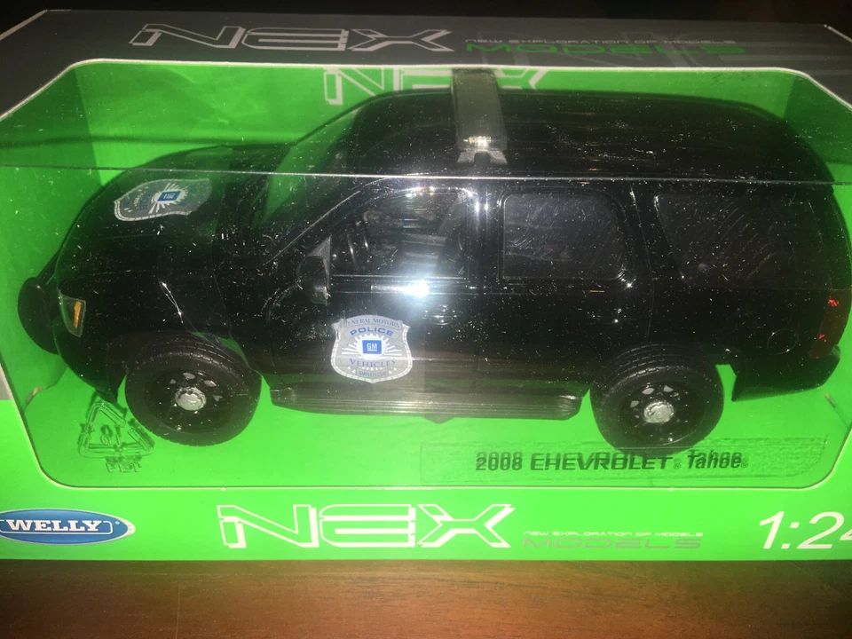 Chevrolet Tahoe Police 2008 Black Welly 1:24 - Immagine 1 di 1