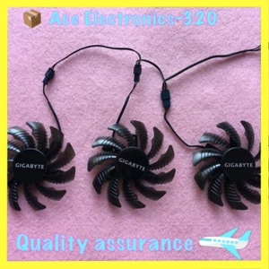 Set of 3 Fan Cooler Fan For GIGABYTE GV-N970 GTX970 T128010SM 75mm Graphics Card - Picture 1 of 4