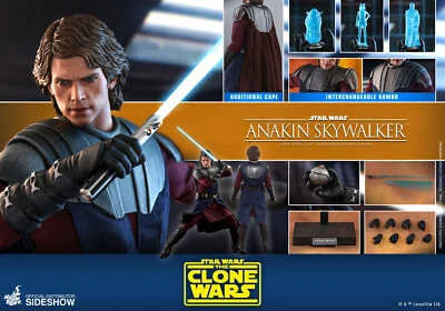 Hot Toys Star Wars Anakin Skywalker 1:6 Scale Figure The Clone Wars TMS019 Jedi - Image 1 of 4
