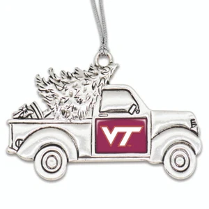 43491 From the Heart Vintage Truck Team Logo Ornament Virginia Tech - Bild 1 von 2