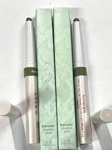 LOT OF 2 Mally Evercolor Eyeshadow Stick in the Shade of GREEN - Boxed - Picture 1 of 2